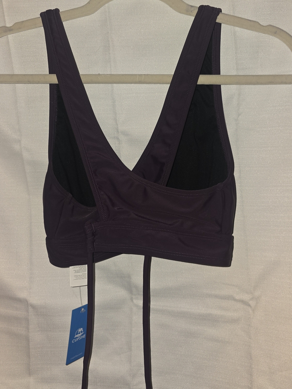 Cupshe Purple V-Neck Criss-Cross High-Waisted Bikini Set. NWT
